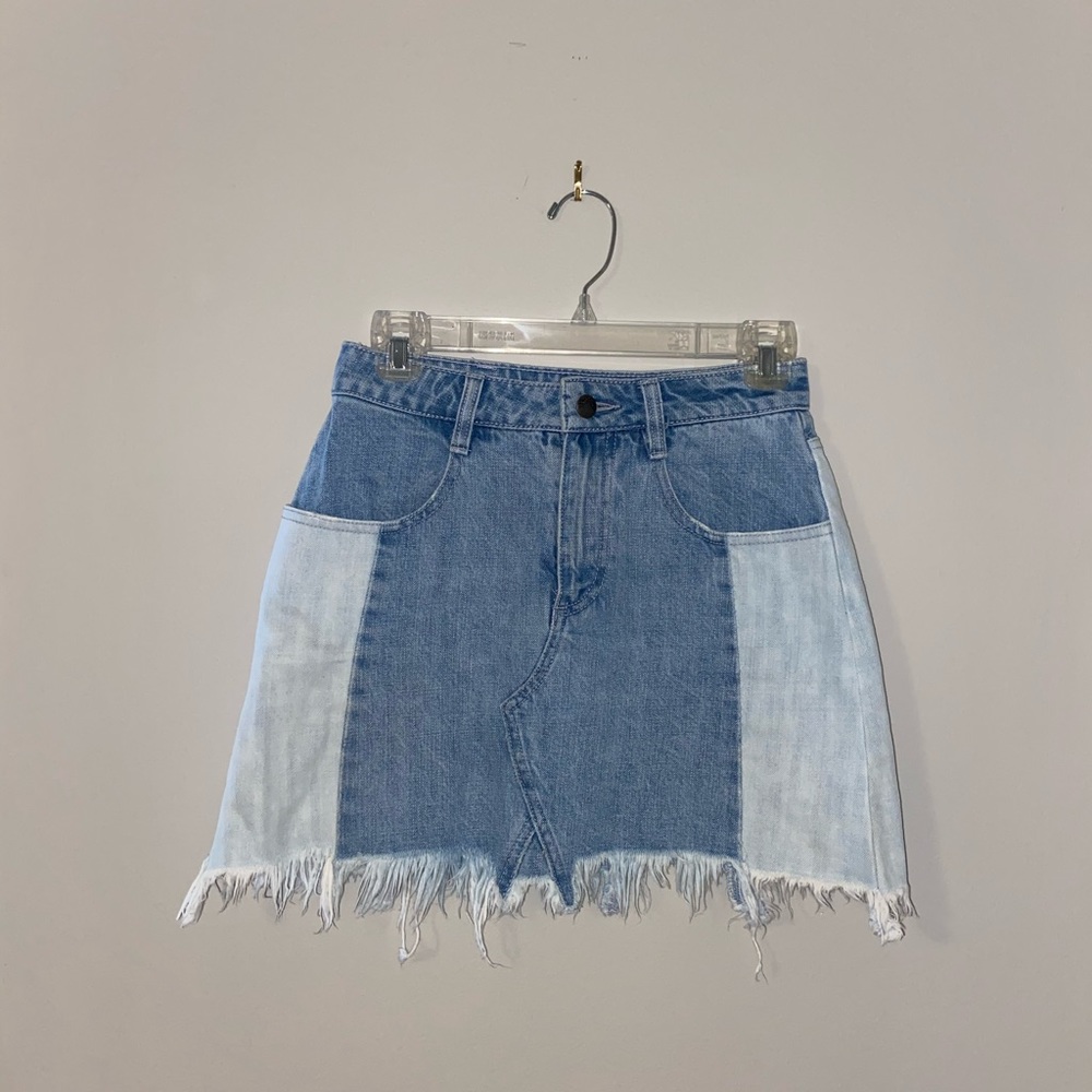 Free People Jean skirt